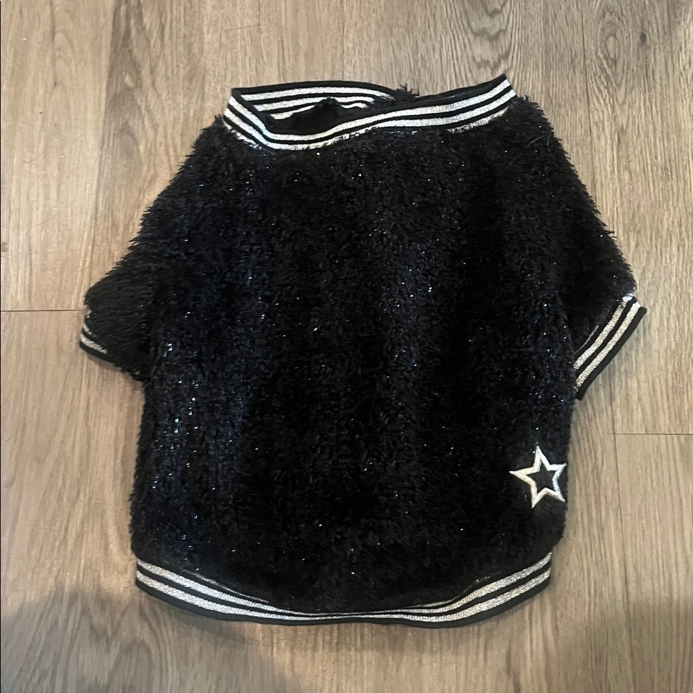 Black Fuzzy doggy jacket size XL - Picture 5 of 5